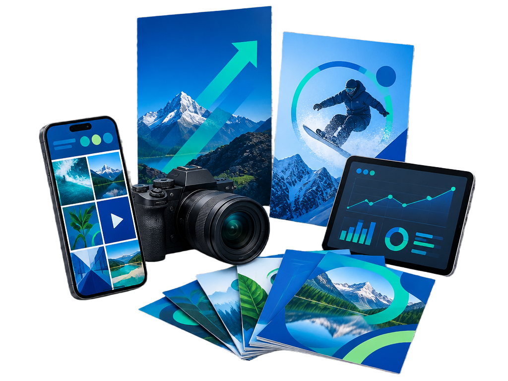 Growth-paket med digital kampanj, foto, flygblad, affischer och uppföljning